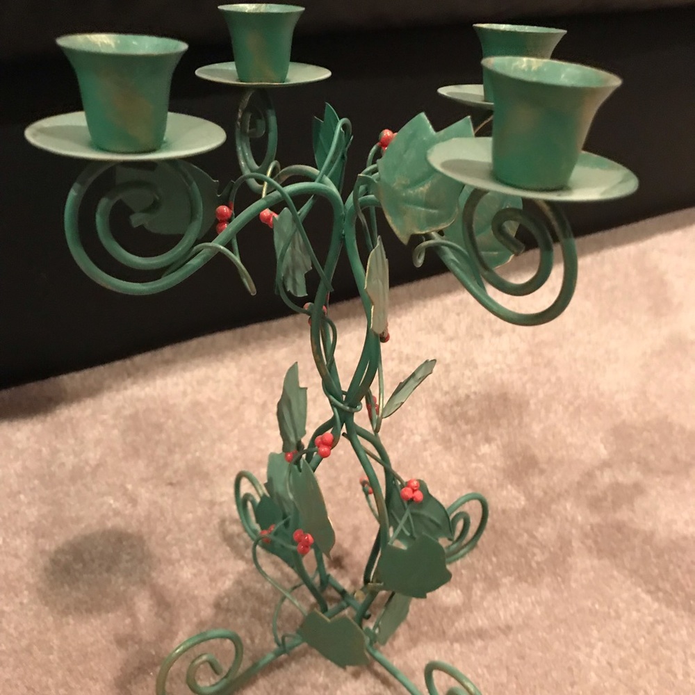 Holly and Ivy Candleholder
